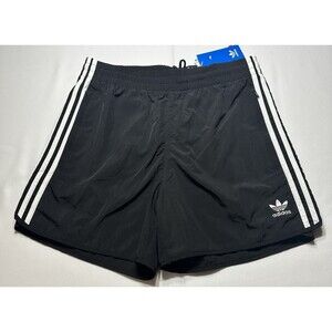Adidas Originals Classics Sprinter Shorts Black White Stripes HS2069 Men's NWT